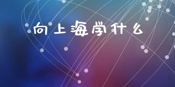 向上海学什么_https://www.lcjysmgs.com_恒生指数直播_第1张