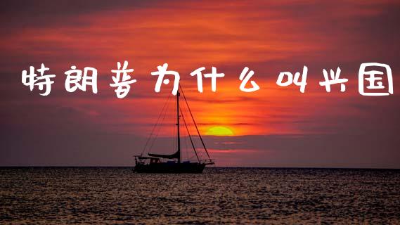 特朗普为什么叫兴国_https://www.lcjysmgs.com_德指行情直播_第1张