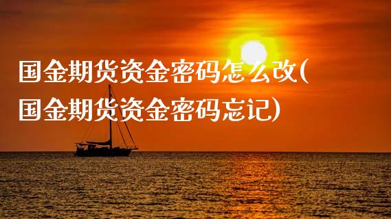 国金期货资金密码怎么改(国金期货资金密码忘记)_https://www.lcjysmgs.com_恒生指数直播_第1张