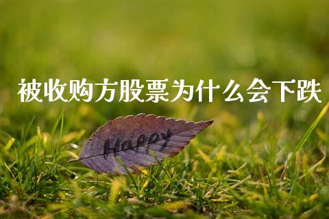 被收购方股票为什么会下跌_https://www.lcjysmgs.com_恒指直播平台_第1张