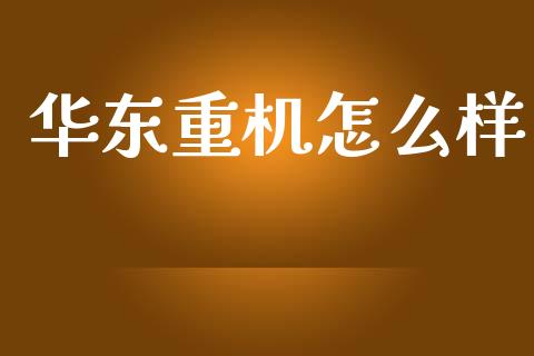 华东重机怎么样_https://www.lcjysmgs.com_恒指直播平台_第1张