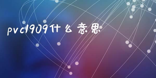 pvc1909什么意思_https://www.lcjysmgs.com_德指行情直播_第1张