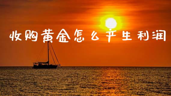 收购黄金怎么产生利润_https://www.lcjysmgs.com_黄金期货直播喊单_第1张
