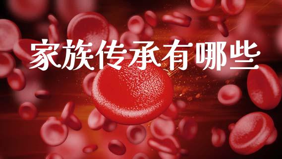 家族传承有哪些_https://www.lcjysmgs.com_恒生指数直播_第1张