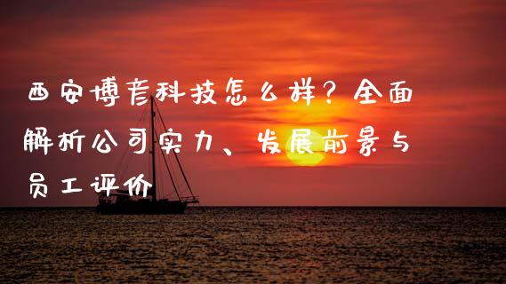 西安博彦科技怎么样？全面解析公司实力、发展前景与员工评价_https://www.lcjysmgs.com_恒指直播平台_第1张