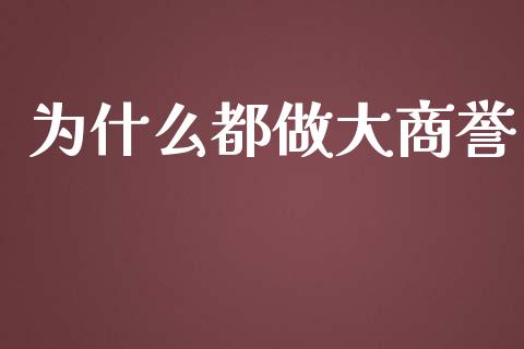 为什么都做大商誉_https://www.lcjysmgs.com_黄金期货直播喊单_第1张