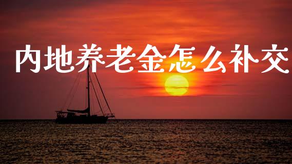 内地养老金怎么补交_https://www.lcjysmgs.com_黄金期货直播喊单_第1张
