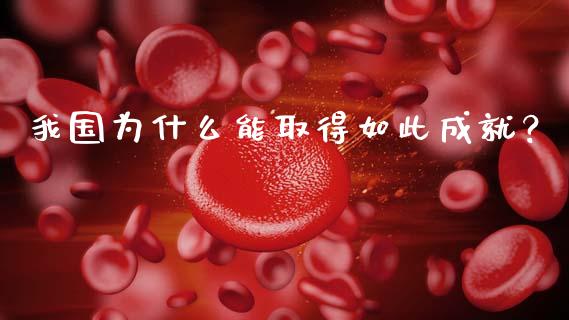 我国为什么能取得如此成就？_https://www.lcjysmgs.com_黄金期货直播喊单_第1张