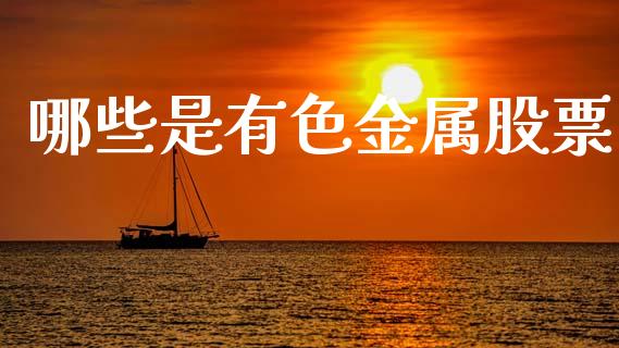 哪些是有色金属股票_https://www.lcjysmgs.com_德指行情直播_第1张