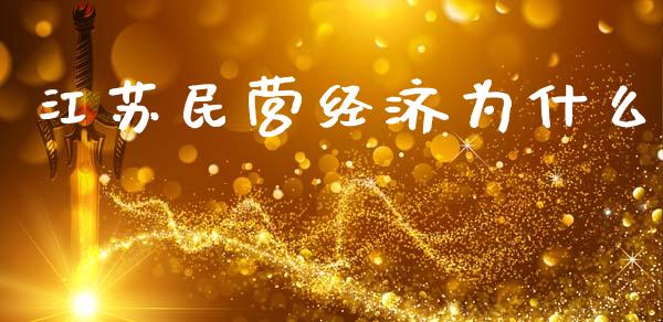 江苏民营经济为什么_https://www.lcjysmgs.com_德指行情直播_第1张