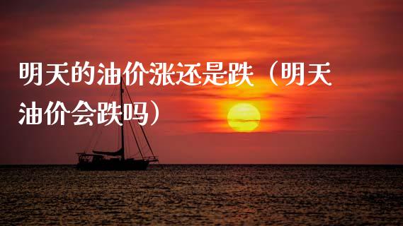 明天的油价涨还是跌（明天油价会跌吗）_https://www.lcjysmgs.com_德指行情直播_第1张