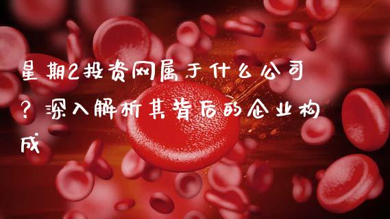 星期2投资网属于什么公司？深入解析其背后的企业构成_https://www.lcjysmgs.com_德指行情直播_第1张