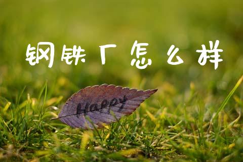 钢铁厂怎么样_https://www.lcjysmgs.com_恒指直播平台_第1张