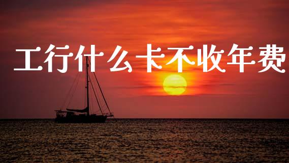 工行什么卡不收年费_https://www.lcjysmgs.com_黄金期货直播喊单_第1张
