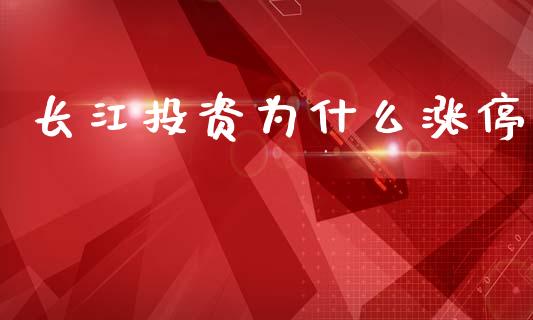 长江投资为什么涨停_https://www.lcjysmgs.com_德指行情直播_第1张