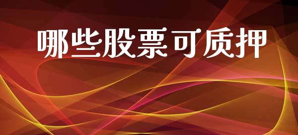 哪些股票可质押_https://www.lcjysmgs.com_德指行情直播_第1张