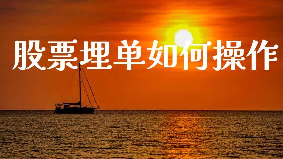 股票埋单如何操作_https://www.lcjysmgs.com_恒生指数直播_第1张