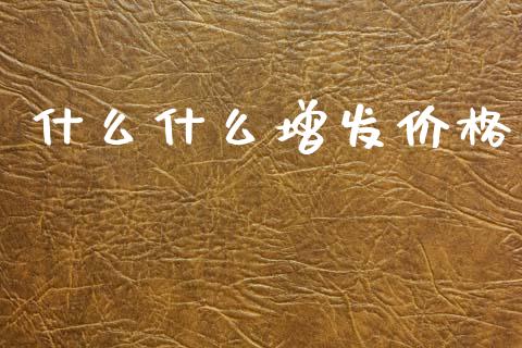 什么什么增发价格_https://www.lcjysmgs.com_恒指直播平台_第1张