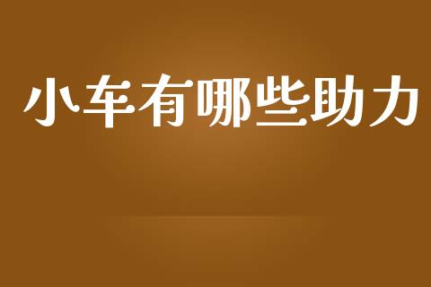 小车有哪些助力_https://www.lcjysmgs.com_恒生指数直播_第1张