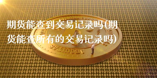 期货能查到交易记录吗(期货能查所有的交易记录吗)_https://www.lcjysmgs.com_恒生指数直播_第1张