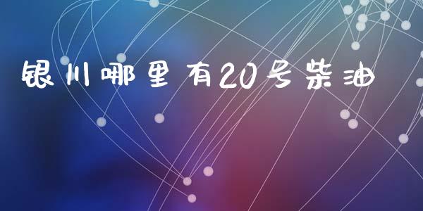 银川哪里有20号柴油_https://www.lcjysmgs.com_德指行情直播_第1张