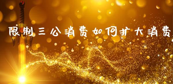 限制三公消费如何扩大消费_https://www.lcjysmgs.com_黄金期货直播喊单_第1张
