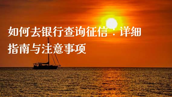 如何去银行查询征信：详细指南与注意事项_https://www.lcjysmgs.com_恒生指数直播_第1张