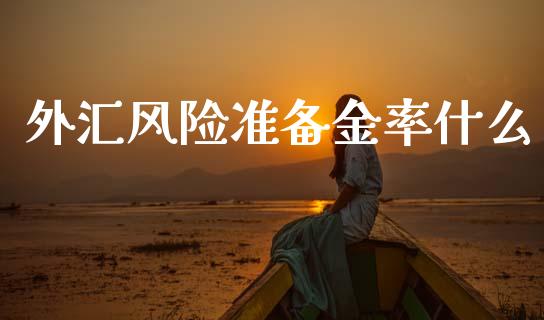 外汇风险准备金率什么_https://www.lcjysmgs.com_黄金期货直播喊单_第1张
