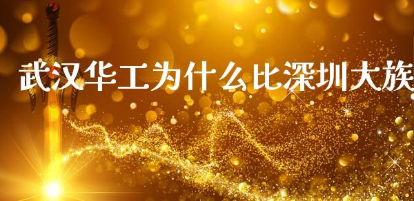 武汉华工为什么比深圳大族_https://www.lcjysmgs.com_黄金期货直播喊单_第1张