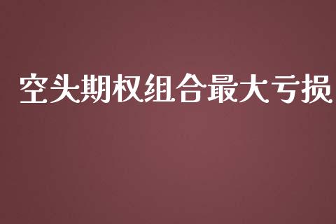 空头期权组合最大亏损_https://www.lcjysmgs.com_黄金期货直播喊单_第1张