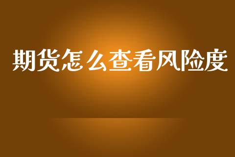 期货怎么查看风险度_https://www.lcjysmgs.com_德指行情直播_第1张