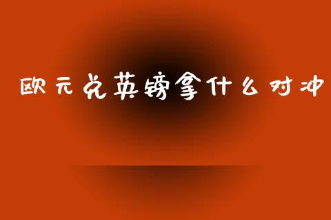 欧元兑英镑拿什么对冲_https://www.lcjysmgs.com_黄金期货直播喊单_第1张