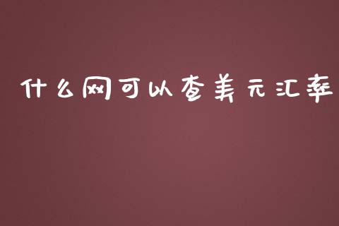 什么网可以查美元汇率_https://www.lcjysmgs.com_德指行情直播_第1张