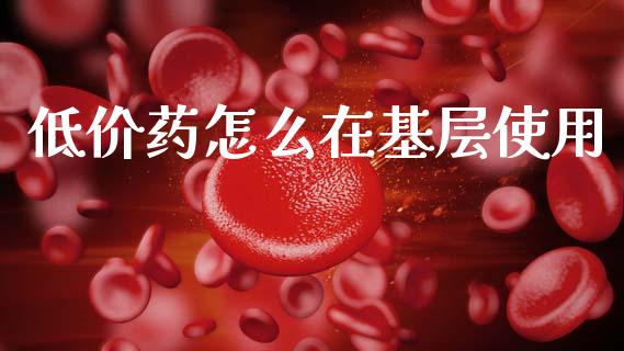 低价药怎么在基层使用_https://www.lcjysmgs.com_恒生指数直播_第1张