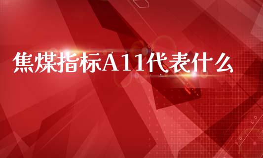 焦煤指标A11代表什么_https://www.lcjysmgs.com_恒生指数直播_第1张