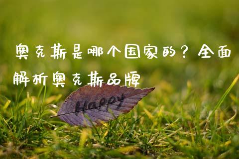 奥克斯是哪个国家的？全面解析奥克斯品牌_https://www.lcjysmgs.com_恒生指数直播_第1张