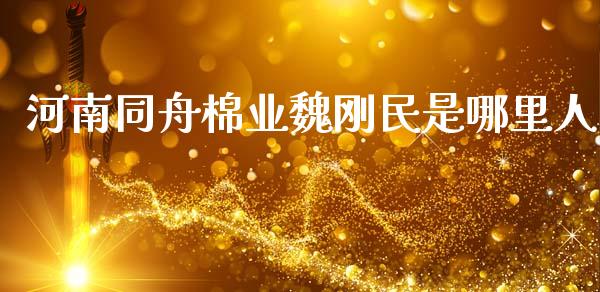 河南同舟棉业魏刚民是哪里人_https://www.lcjysmgs.com_黄金期货直播喊单_第1张