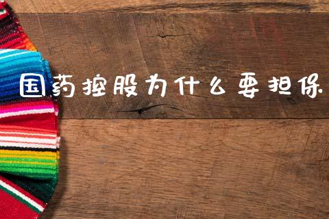 国药控股为什么要担保_https://www.lcjysmgs.com_德指行情直播_第1张