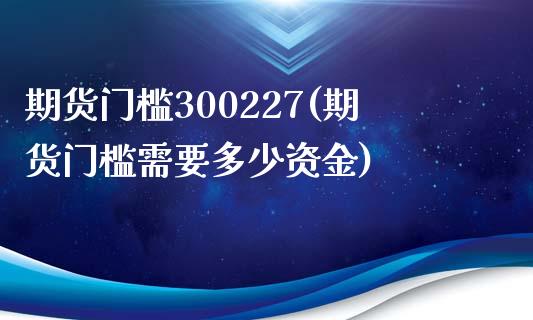 期货门槛300227(期货门槛需要多少资金)_https://www.lcjysmgs.com_恒生指数直播_第1张