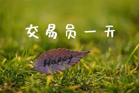 交易员一天_https://www.lcjysmgs.com_黄金期货直播喊单_第1张