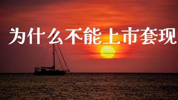 为什么不能上市套现_https://www.lcjysmgs.com_德指行情直播_第1张