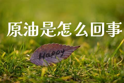 原油是怎么回事_https://www.lcjysmgs.com_恒生指数直播_第1张