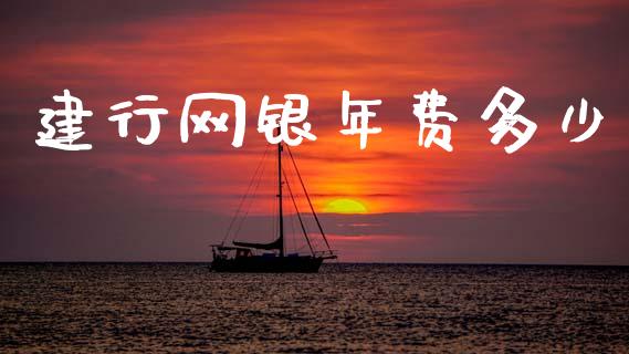 建行网银年费多少_https://www.lcjysmgs.com_恒指直播平台_第1张