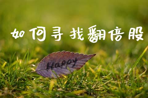 如何寻找翻倍股_https://www.lcjysmgs.com_恒指直播平台_第1张