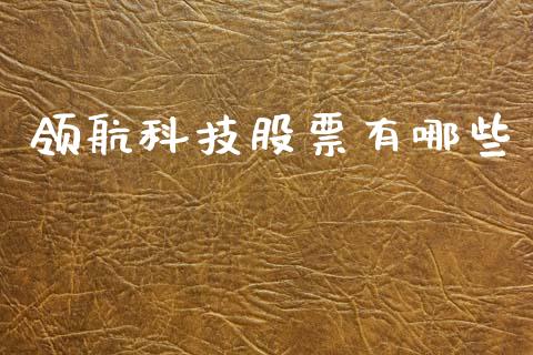 领航科技股票有哪些_https://www.lcjysmgs.com_恒生指数直播_第1张