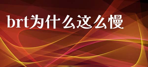 brt为什么这么慢_https://www.lcjysmgs.com_德指行情直播_第1张