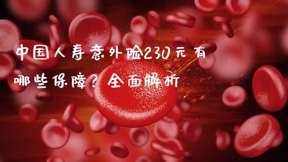 中国人寿意外险230元有哪些保障？全面解析_https://www.lcjysmgs.com_黄金期货直播喊单_第1张
