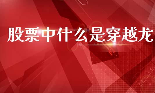 股票中什么是穿越龙_https://www.lcjysmgs.com_恒生指数直播_第1张