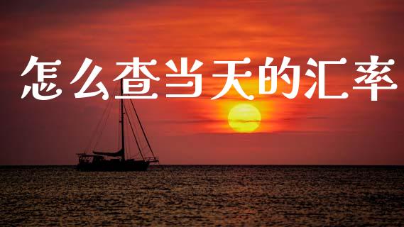 怎么查当天的汇率_https://www.lcjysmgs.com_恒指直播平台_第1张