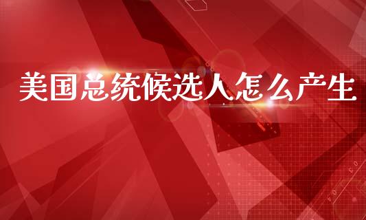 美国总统候选人怎么产生_https://www.lcjysmgs.com_恒生指数直播_第1张